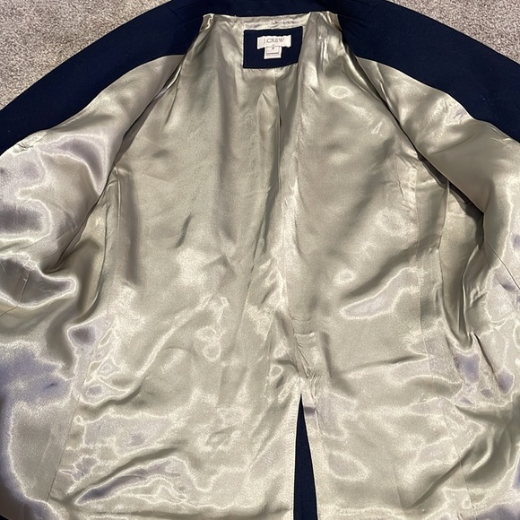 Navy J. Crew Blazer Size 4 - Picture 4 of 4